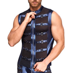 NEK Veste avec zip Top Eclino Bleu métallisé